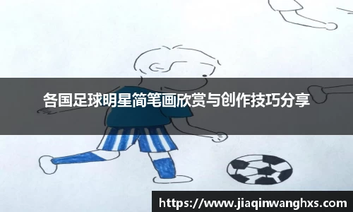 各国足球明星简笔画欣赏与创作技巧分享